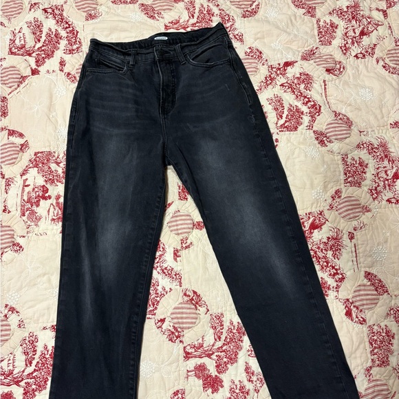 Old Navy Black Straight Leg Jeans - Picture 1 of 6